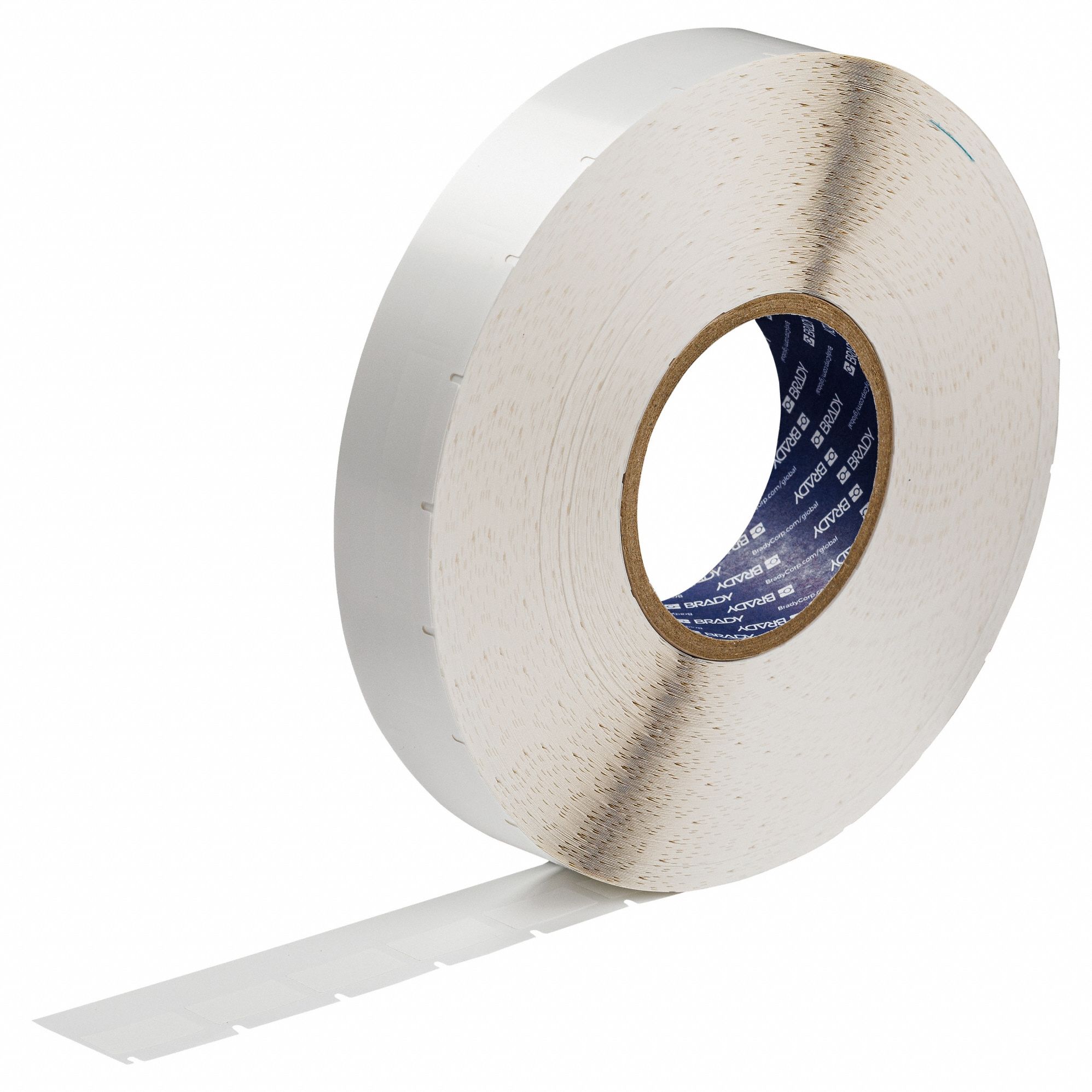 Pre-Cut Label Stock Roll: 1 in x 1/2 in, Acrylic, Permanent Adhesive, 4, 000 Labels, Wraptor A6200