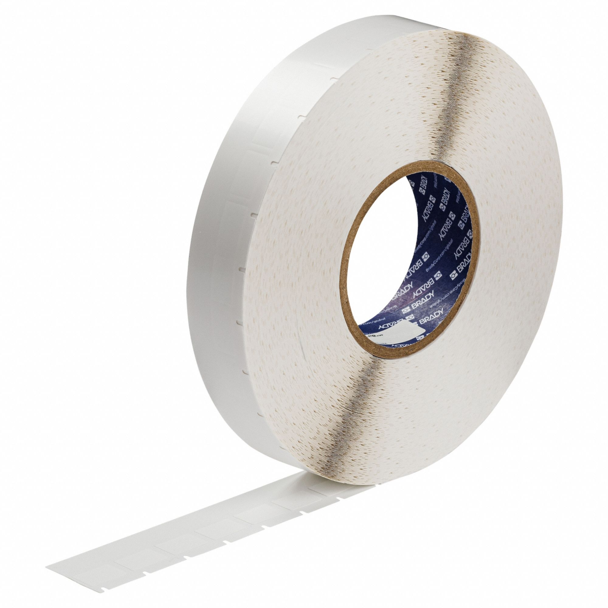 Pre-Cut Label Stock Roll: 3/4 in x 1/2 in, Acrylic, Permanent Adhesive, 5, 200 Labels, Wraptor A6200