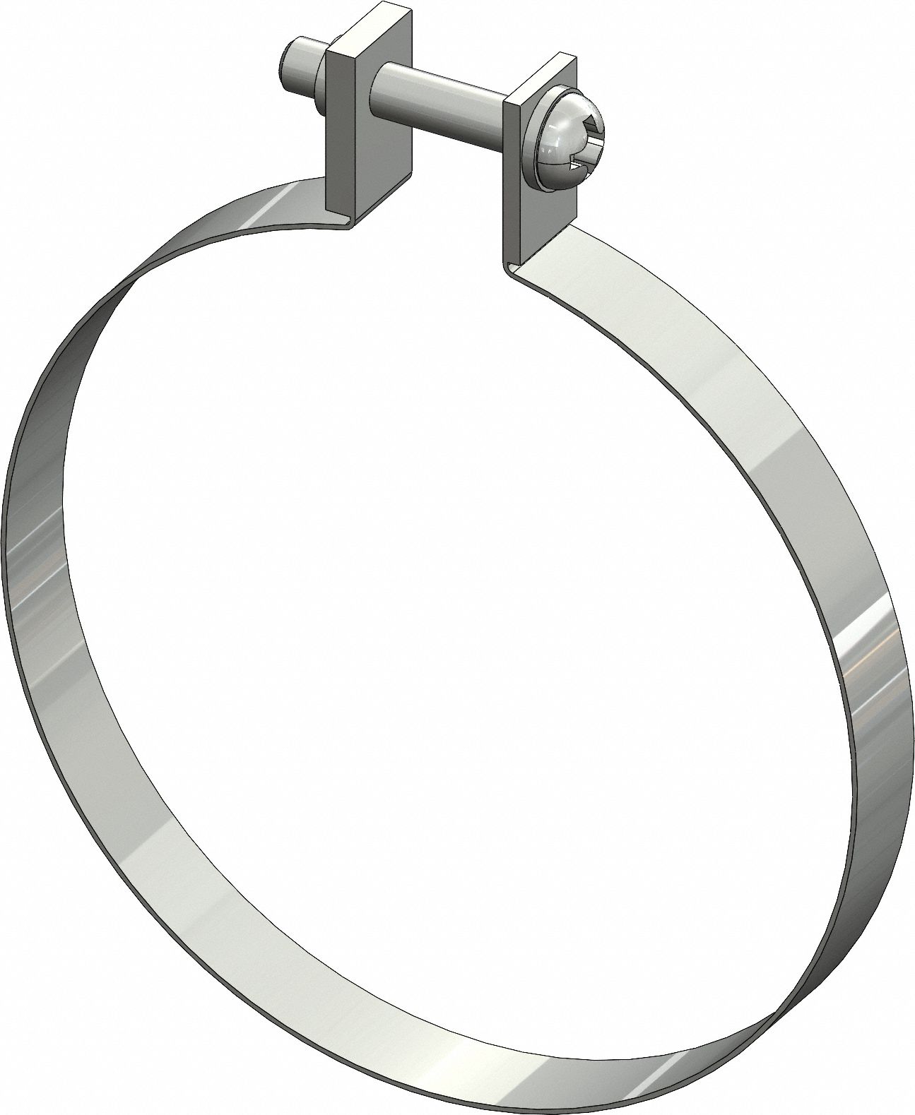 Air Cylinder Sensor Mounting Hardware: Fits 63 mm Bore Dia, Nylon, BAF-06S, Screws