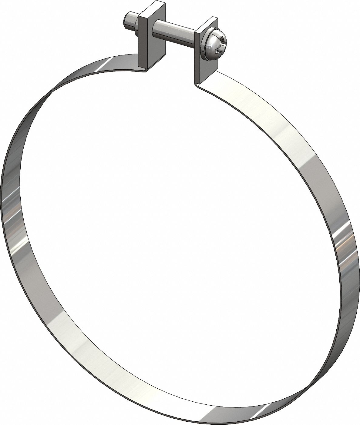 Air Cylinder Sensor Mounting Hardware: Fits 100 mm Bore Dia, Nylon, BAF-10S, Screws