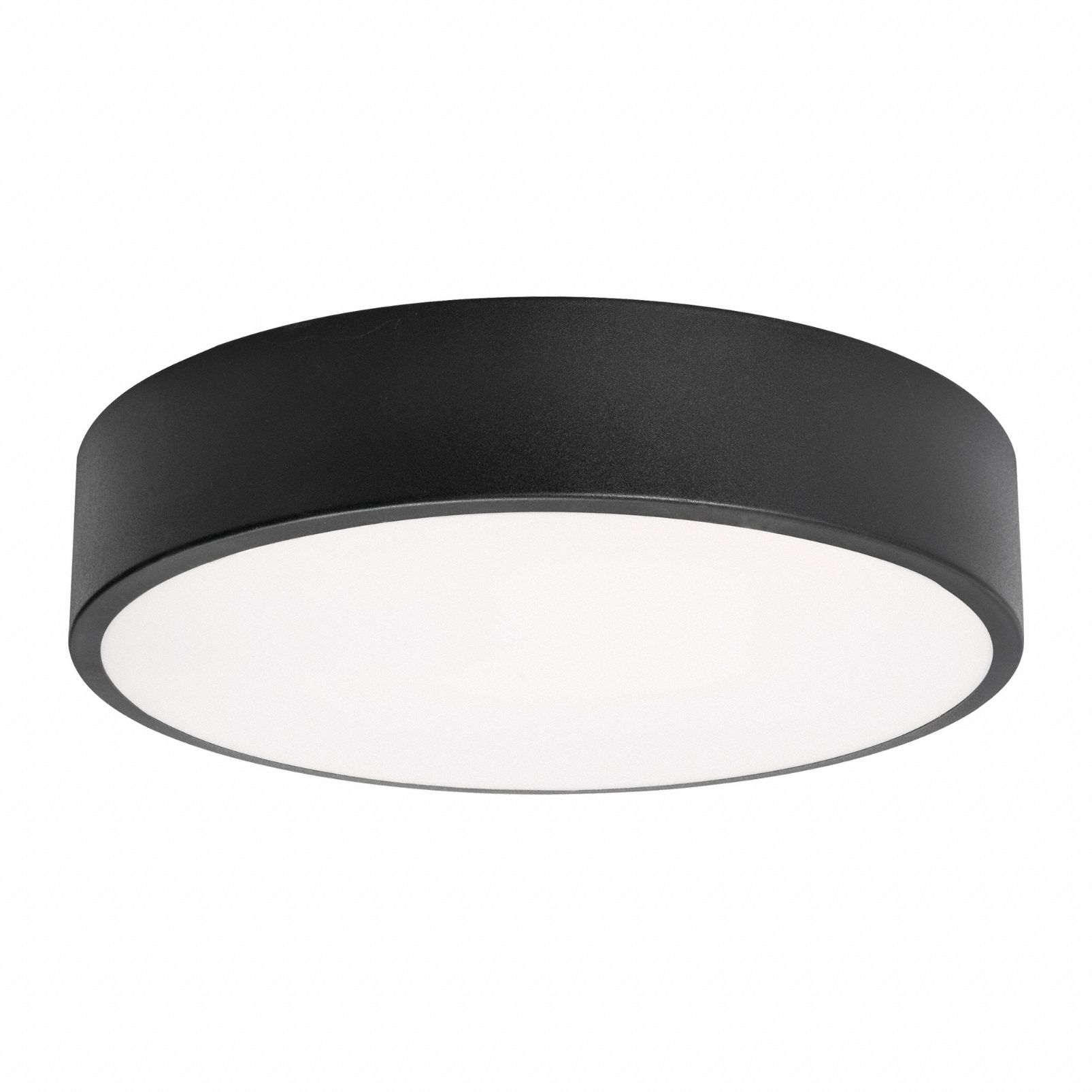 LED Flush Mount: 12 in Dia, Black, 2 1/2 in Ht, 1,600 lm, 2700K/3000K/3500K/4000K/5000K, 20 W, BAYF (MPN BAYF12LAJUDBK). Key specifications — Voltage: 120 to 277V AC; Brand: AFX INC.; For Bulb Type: Integrated LED; Includes Bulb: No; Color Temperature: 3000K; Housing Finish/Color (Broad): Black.