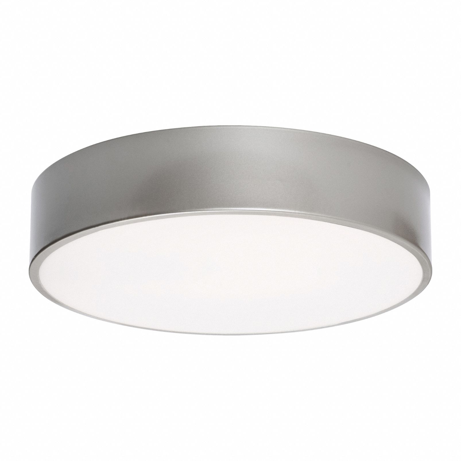 LED Flush Mount: 12 in Dia, Satin Nickel, 2 1/2 in Ht, 1,600 lm, 2700K/3000K/3500K/4000K/5000K, 20 W (MPN BAYF12LAJUDSN). Key specifications — Voltage: 120 to 277V AC; Brand: AFX INC.; For Bulb Type: Integrated LED; Includes Bulb: No; Color Temperature: 2700K; Housing Finish/Color (Broad): Satin Nickel.