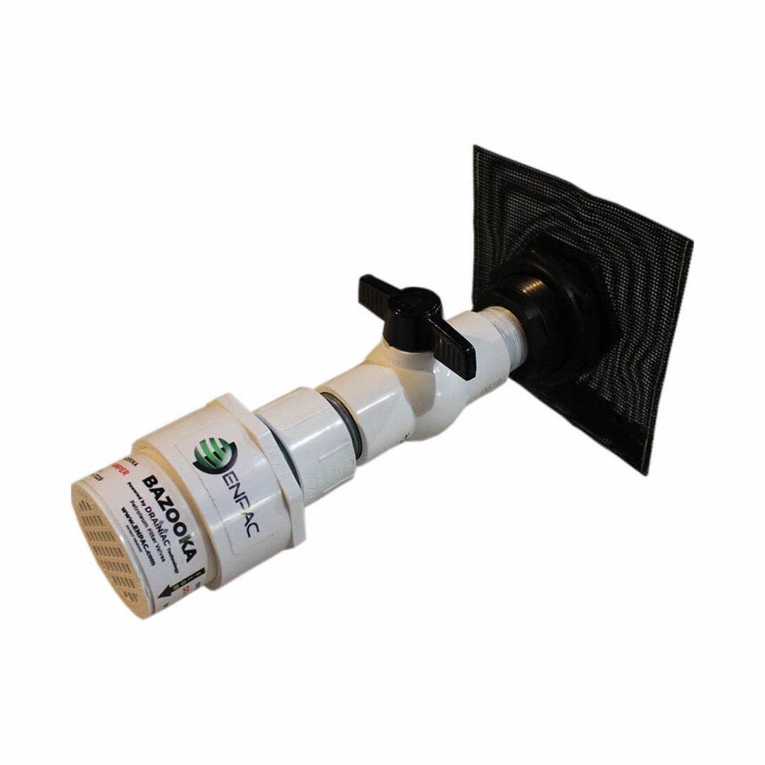 Spill Berm Drain Kit, White