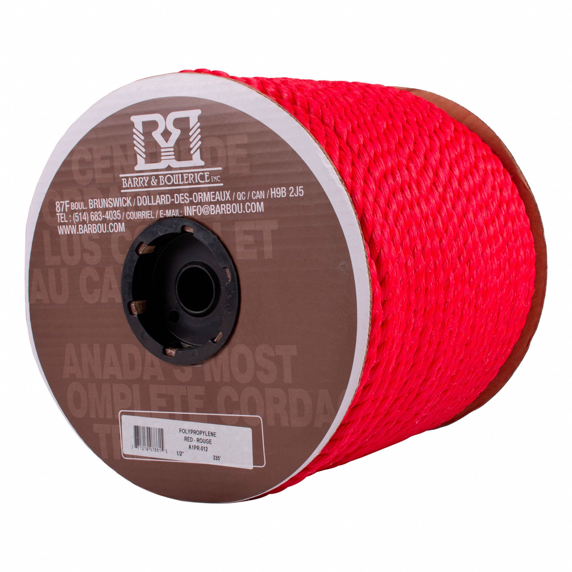 PPPYLENE JUMBORED1/2IN X 335