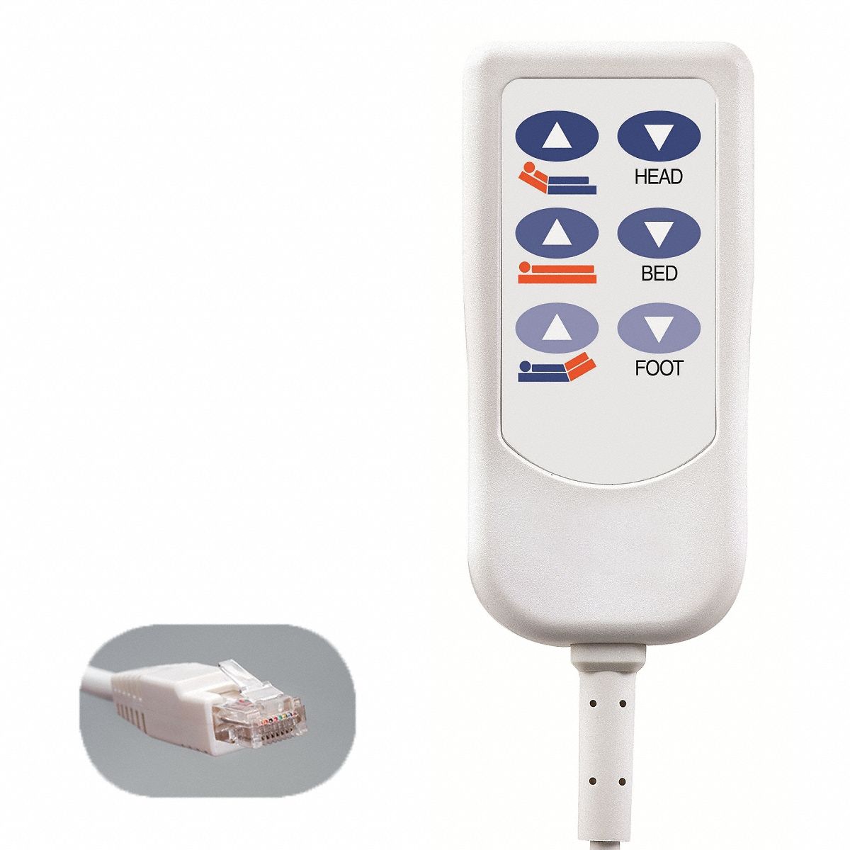 HD2 Bed Control 8-Pin RJ50 6 Buttons