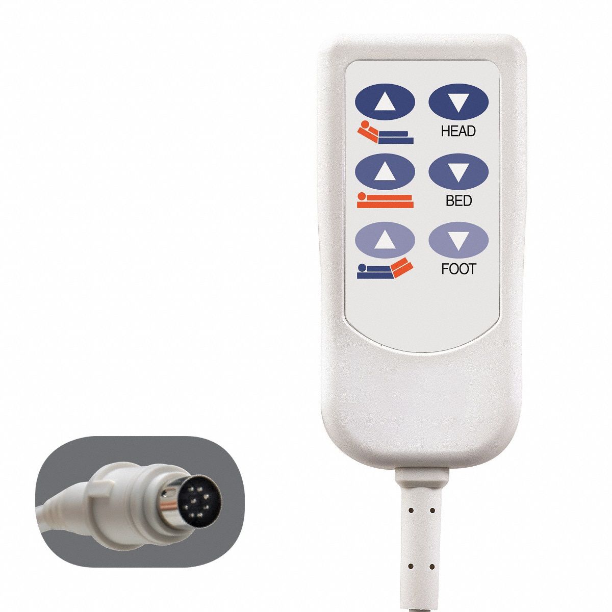 HD2 Bed Control 8-Pin DIN 6 Buttons