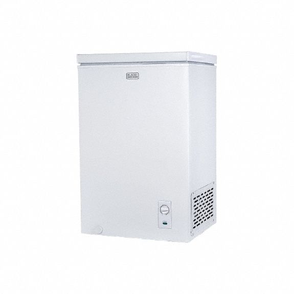 Chest Freezer: White, 2 cu ft Capacity, 27 1/4 in x 20 7/8 in x 17 1/4 in