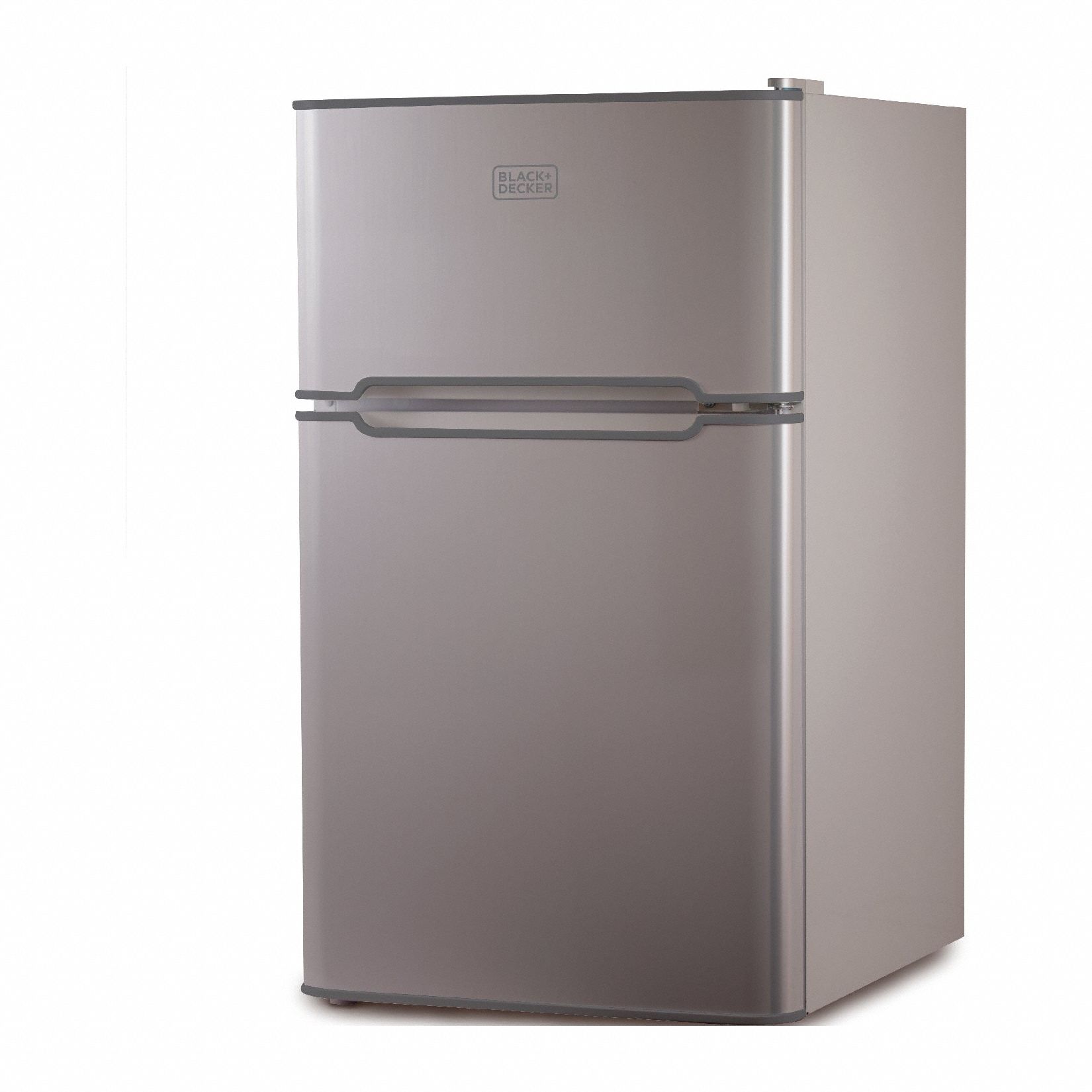 Refrigerator: Stainless Steel, 3.1 cu ft Total Capacity, 2 Shelves, Up to 8.9 cu ft