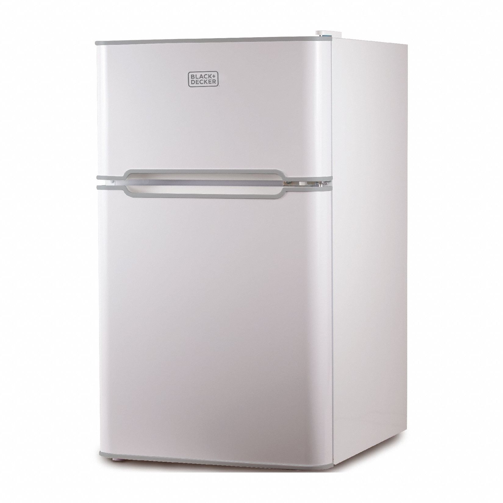 Refrigerator: White, 3.1 cu ft Total Capacity, 2 Shelves, Energy Star Certified