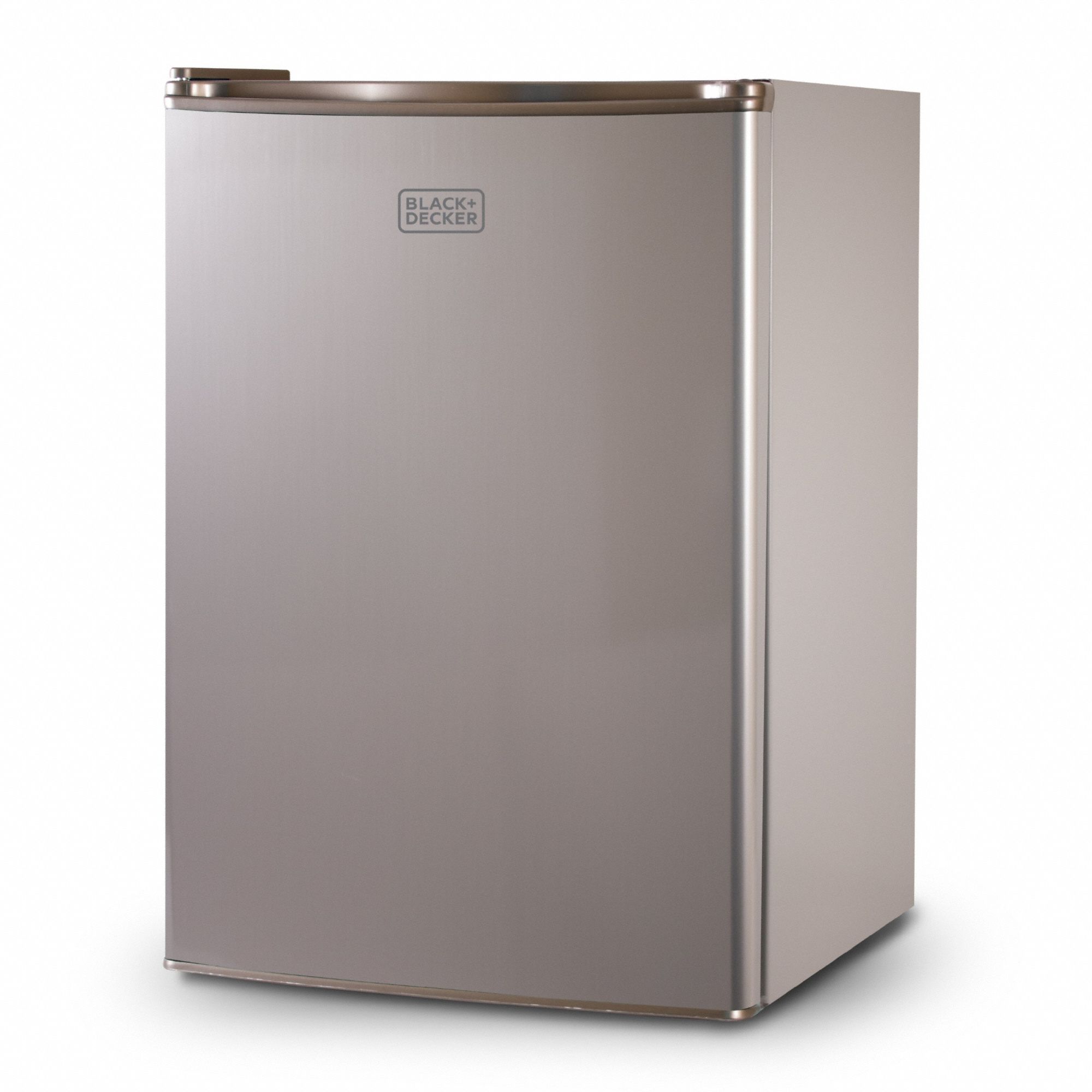 Refrigerator: Stainless Steel, 2.5 cu ft Total Capacity, 2 Shelves, Up to 8.9 cu ft