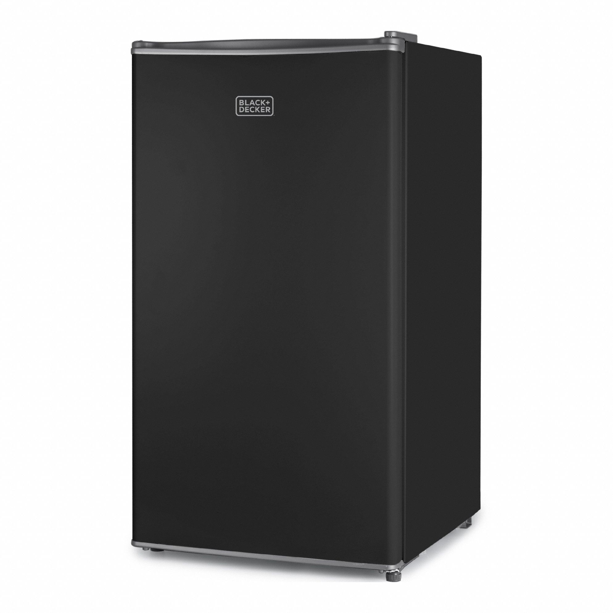 Refrigerator: Black, 3.2 cu ft Total Capacity, 2 Shelves, Energy Star Certified