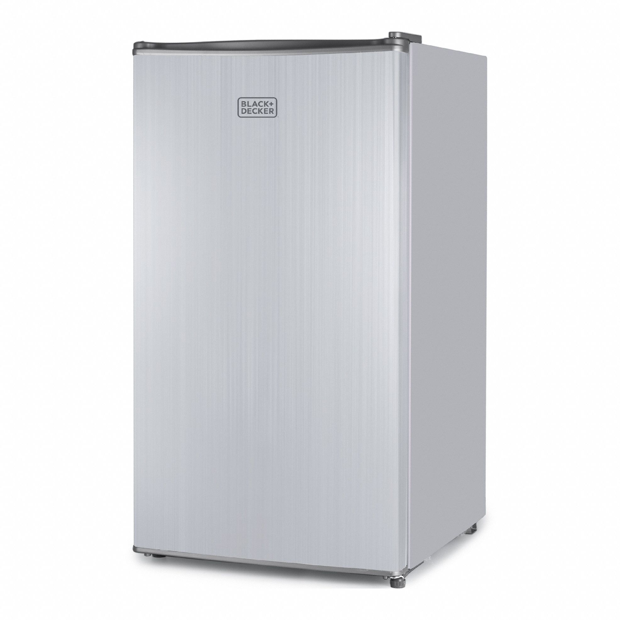 Refrigerator: Stainless Steel, 3.2 cu ft Total Capacity, 2 Shelves, Up to 8.9 cu ft