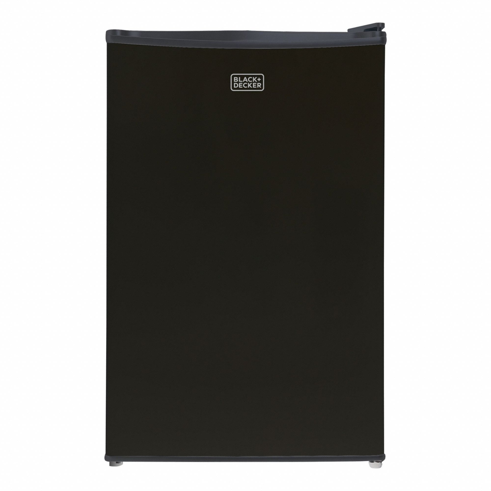 Refrigerator: Black, 4.3 cu ft Total Capacity, 3 Shelves, Energy Star Certified