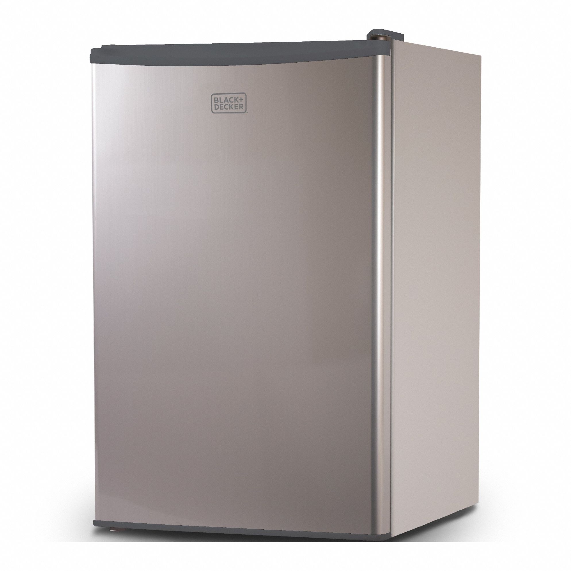 Refrigerator: Stainless Steel, 4.3 cu ft Total Capacity, 3 Shelves, Up to 8.9 cu ft