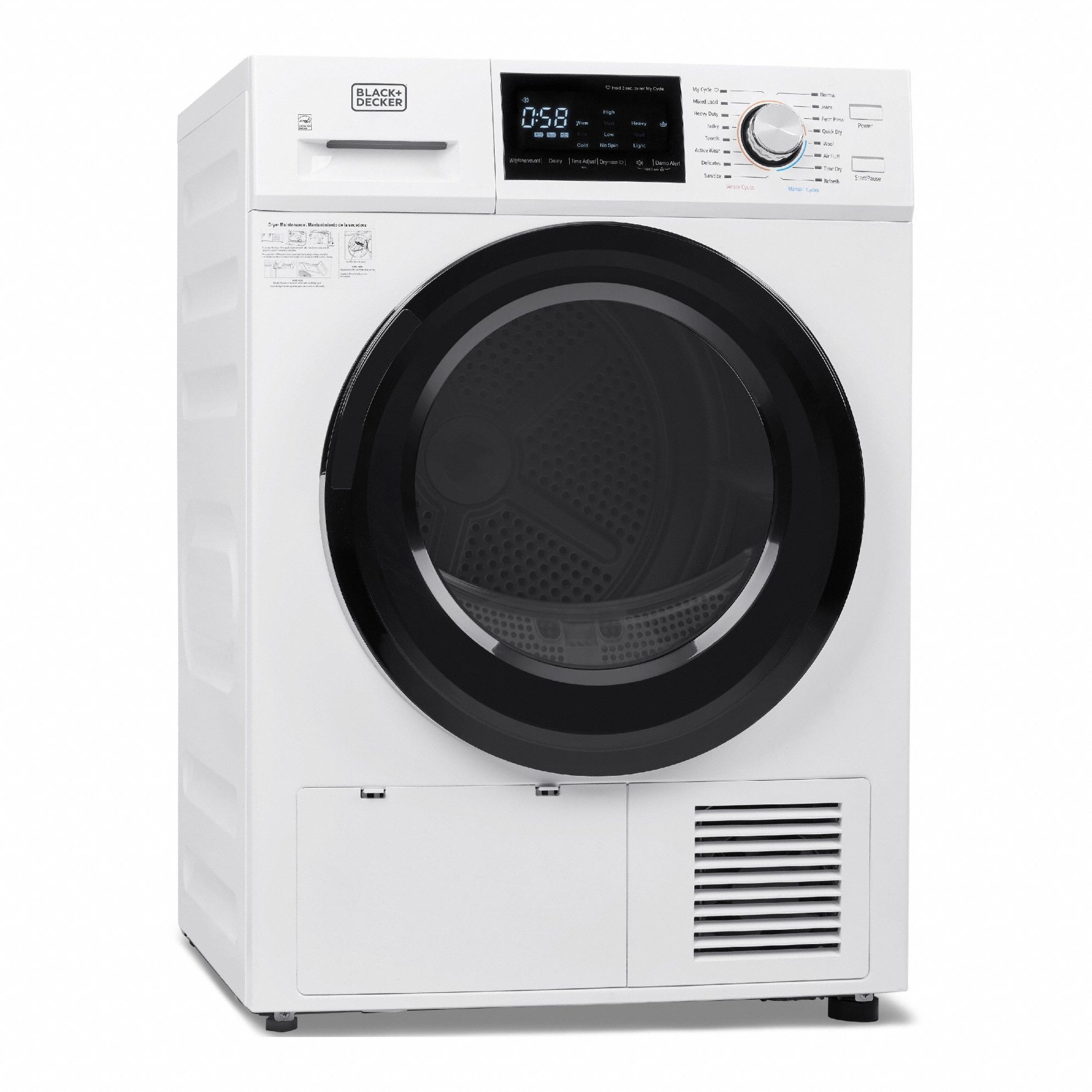 Dryer White 4.4 cu ft Cap. 33 1/2 in H