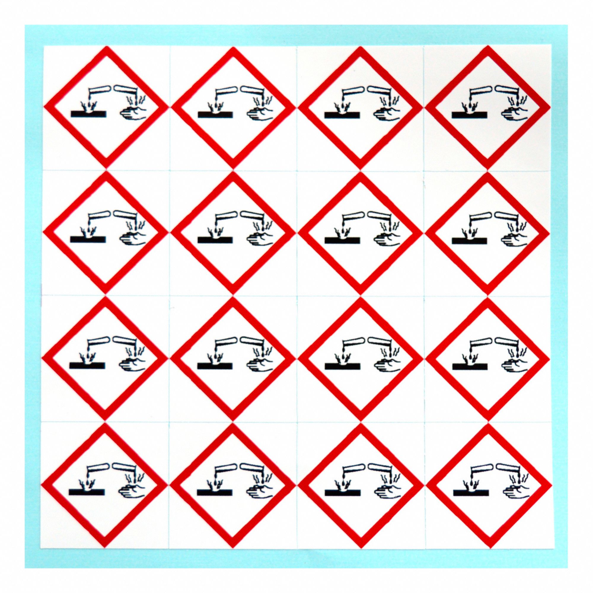 ETIQUETTE WHMIS CORROSIVE 1 1/8PO