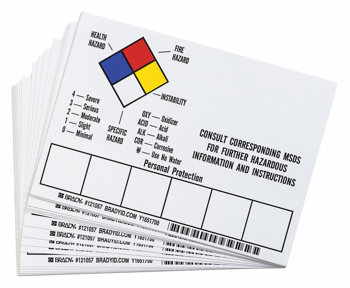 SAMPLE LABELS, FOR USE WITH PEN, 5 X 7 IN, PK 50