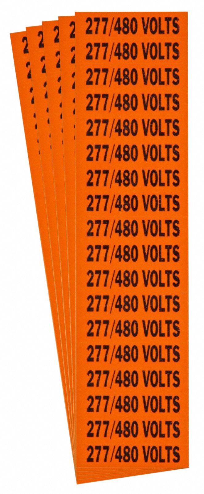 BRADY CONDUIT & VOLTAGE SIGNS & LABELS, 2¼ IN LABEL W, ½ IN LABEL H ...