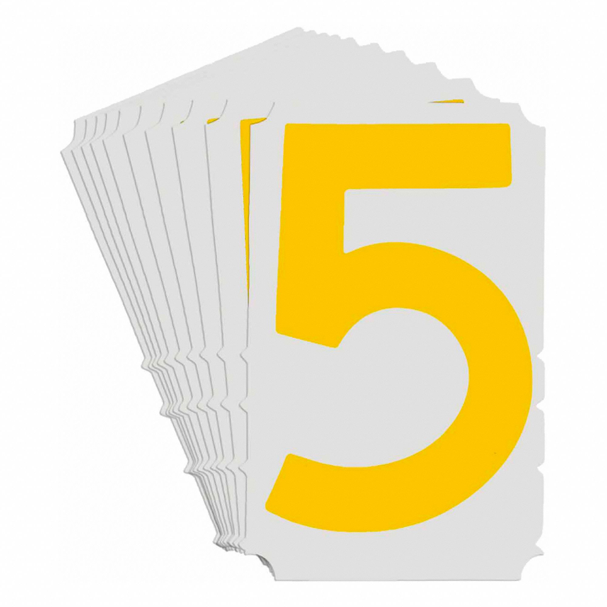 BRADY LABEL,YELLOW,3IN H,1,PK10 - 1005965 - BDY174851 | 5110P-5 ...