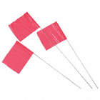 FLAGS MARKING FLUORESCENT RED 100/P