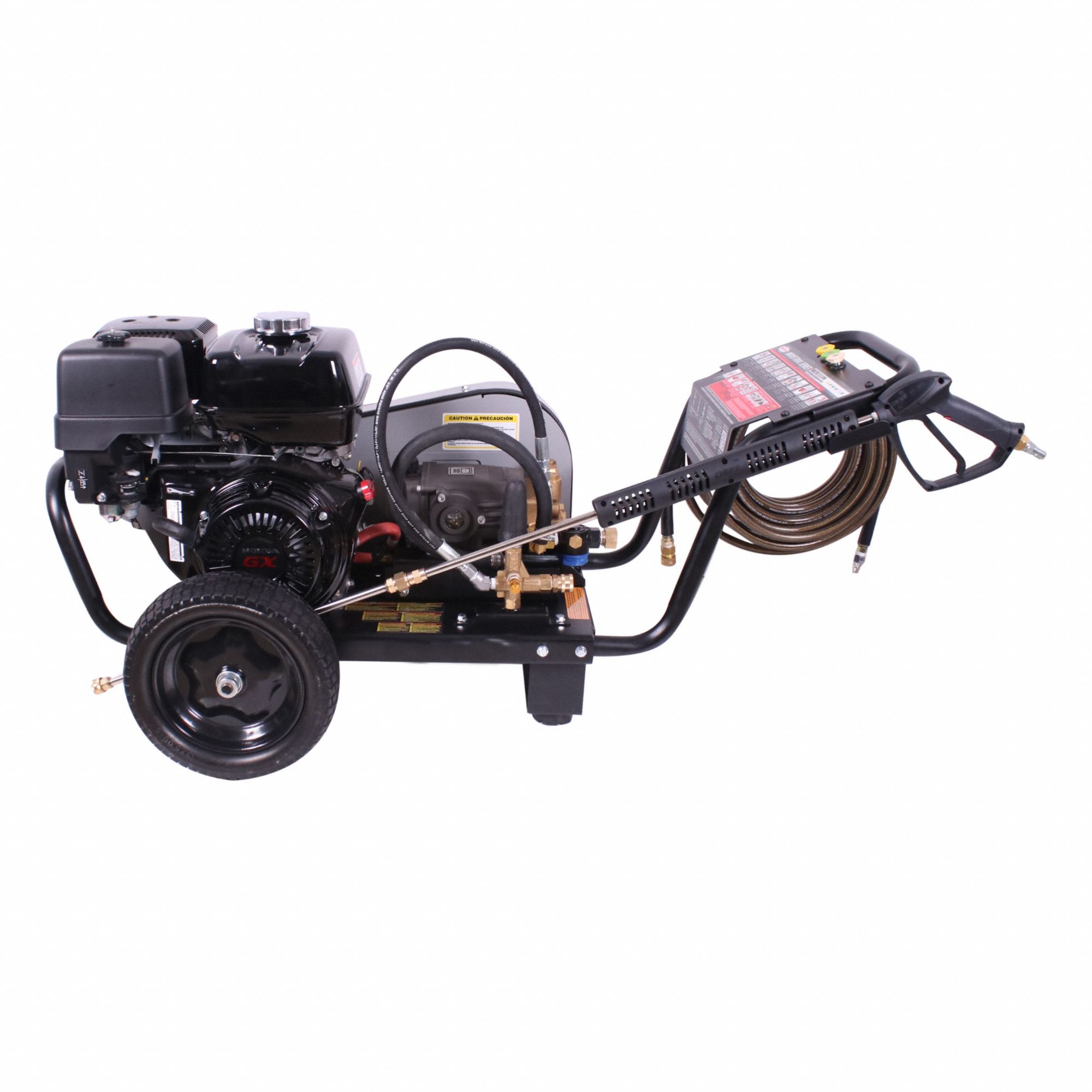 Gas-Powered Pressure Washer: Heavy Duty, Cart, 2, 500 psi, 4.4 gpm, 8 3/8 hp Horsepower