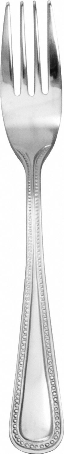 Salad Fork: Belmont, 18/0, Stainless Steel, 6 3/8 in Overall Lg, Silver