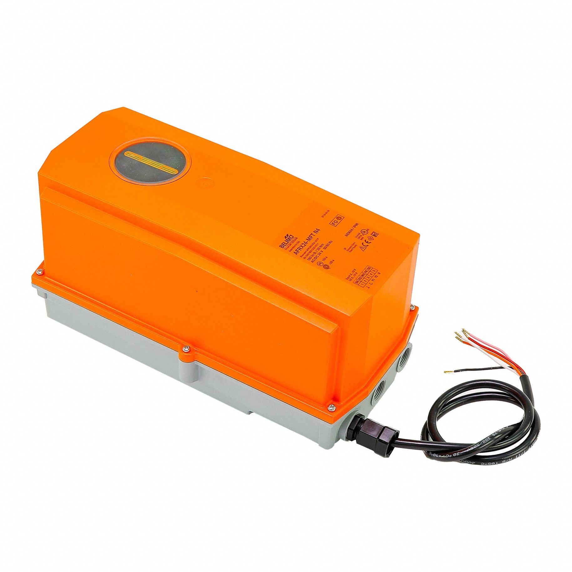 Valve Actuator: Retrofit Electric Valve Actuator, 24V AC/DC, Spring Return, 180 in-lb Torque