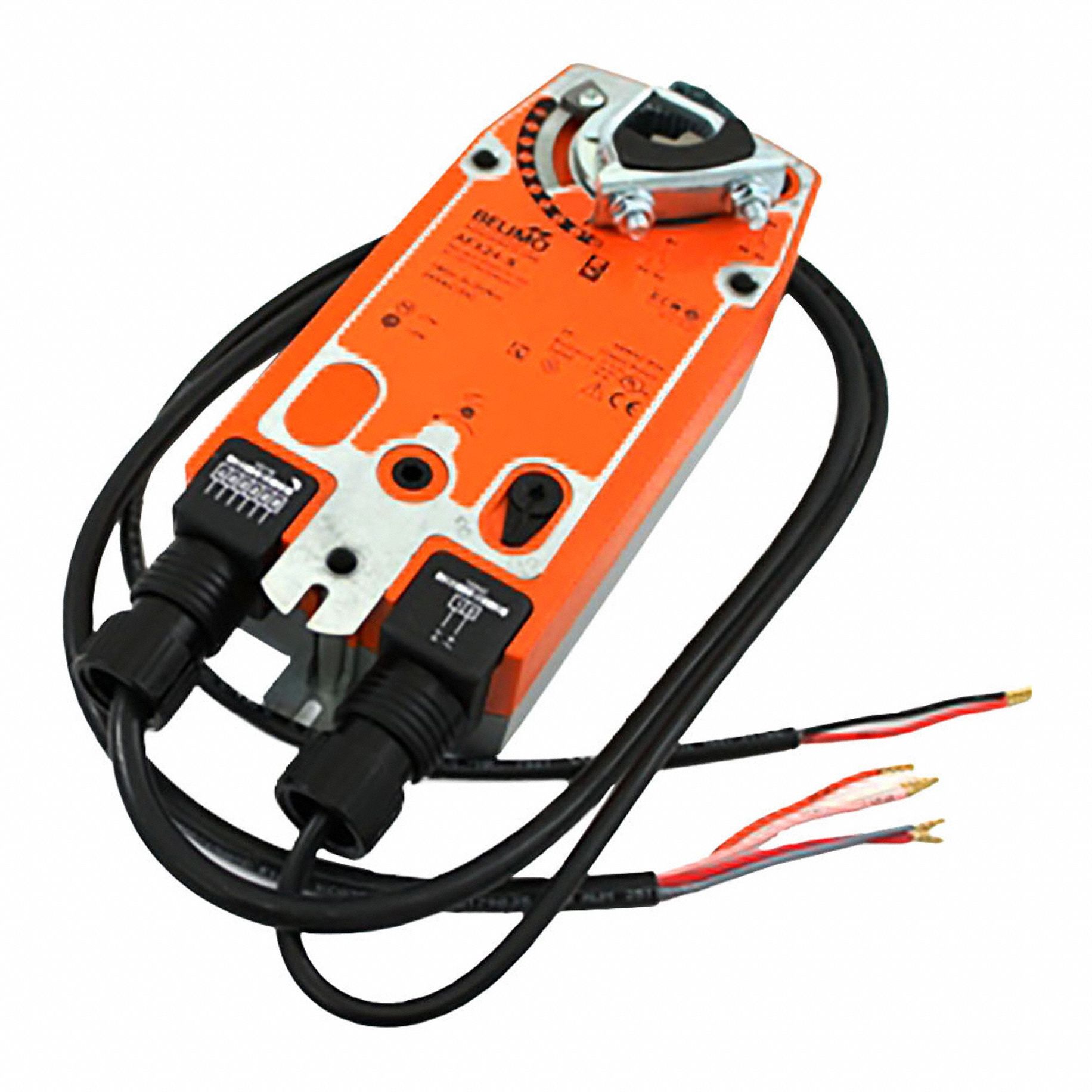 Damper Actuator: Dampers, On/Off, Spring Return, 180 in-lb, 24V AC/DC, Hardwired Plenum Rated Cables