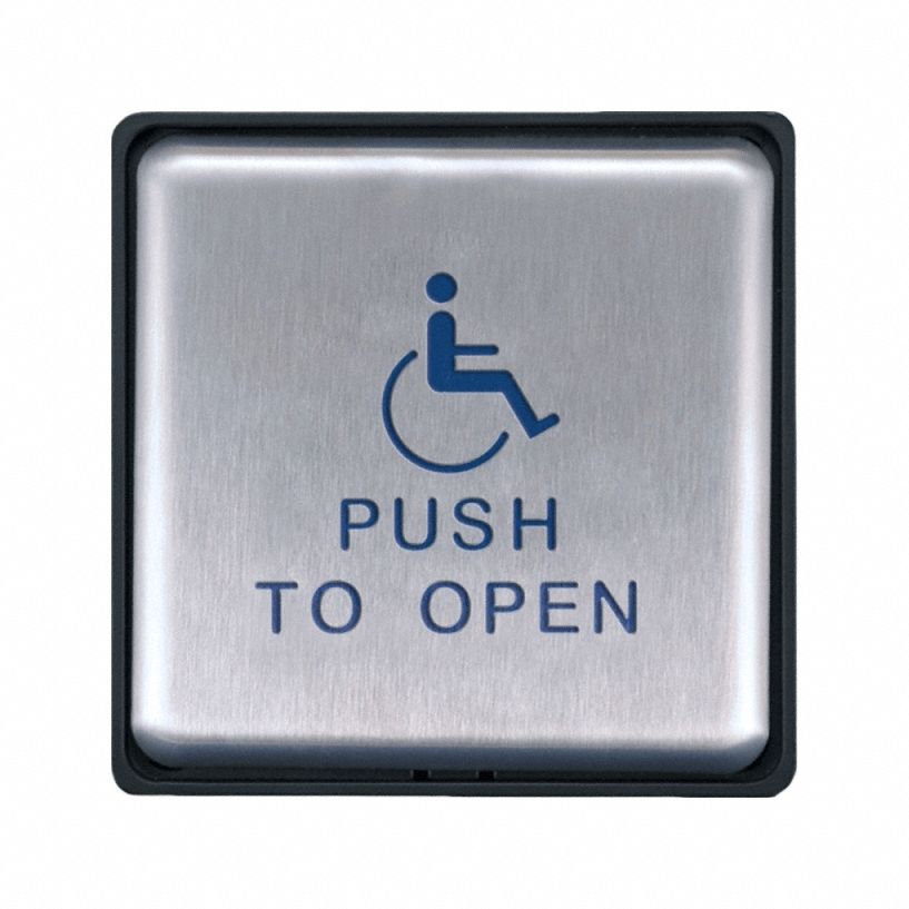 Electromagnetic Lock Activation Devices,  Satin Stainless Steel