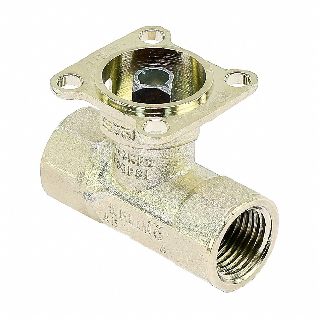 Valve Body, Ball: 2-Way, 1/2 in Female NPT, 1.9 CV Flow, 200 psi Close-off, No Actuator