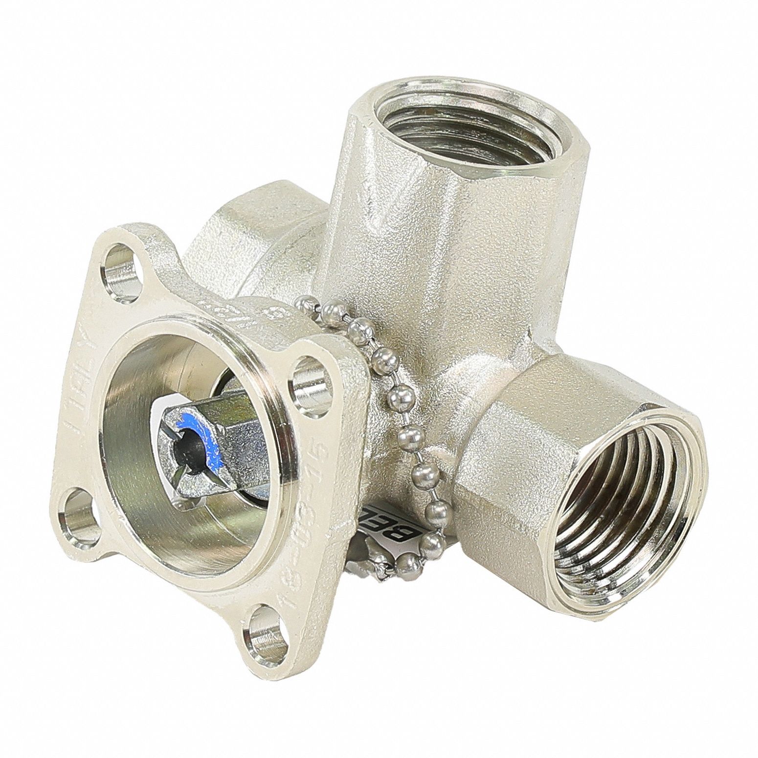 Valve Body, Ball: 3-Way, 1/2 in Female NPT, 0.8 CV Flow, 0.8 Bypass CV Flow, 200 psi Close-off