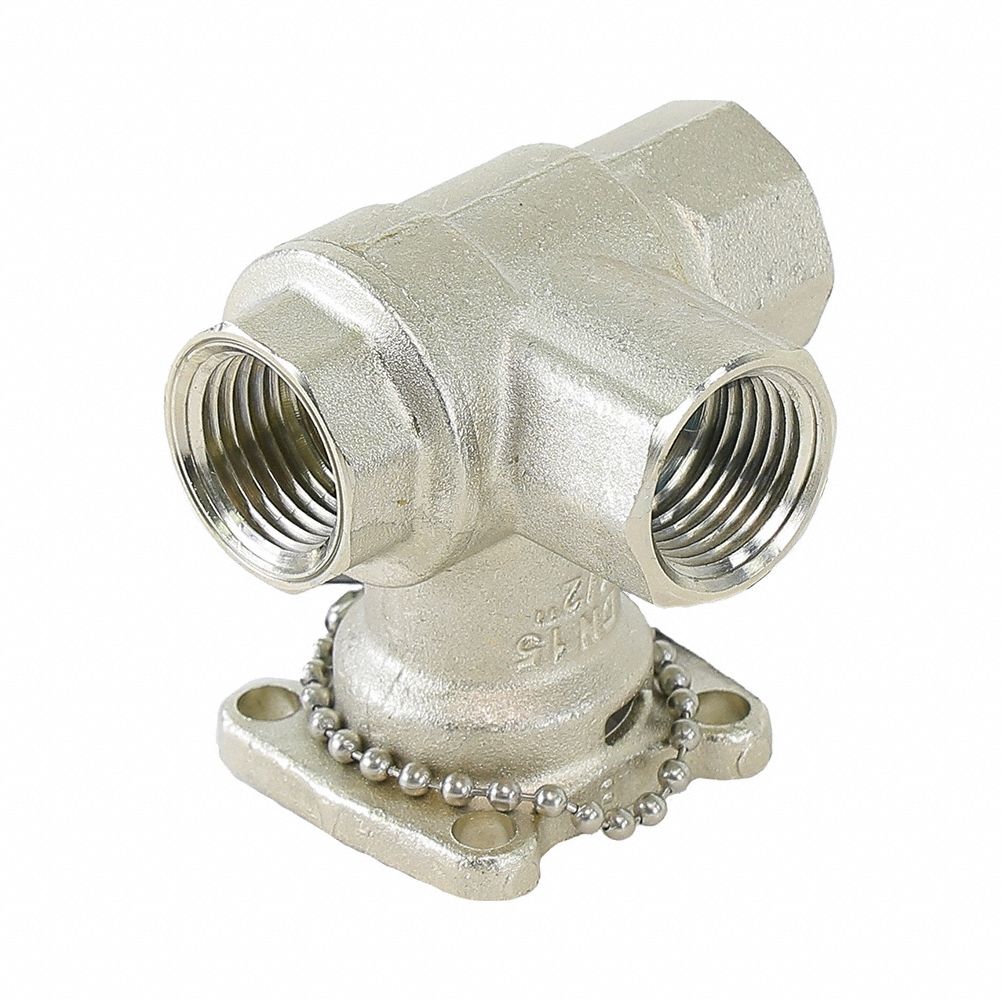 Valve Body, Ball: 3-Way, 1/2 in Female NPT, 4.7 CV Flow, 4.7 Bypass CV Flow, 200 psi Close-off