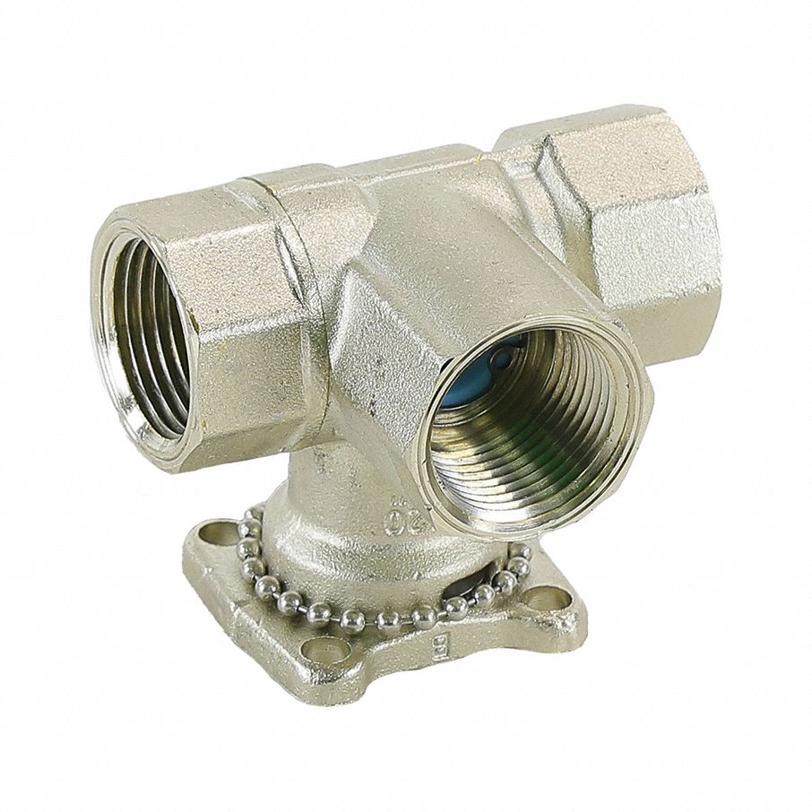Valve Body, Ball: 3-Way, 3/4 in Female NPT, 4.7 CV Flow, 4.7 Bypass CV Flow, 200 psi Close-off