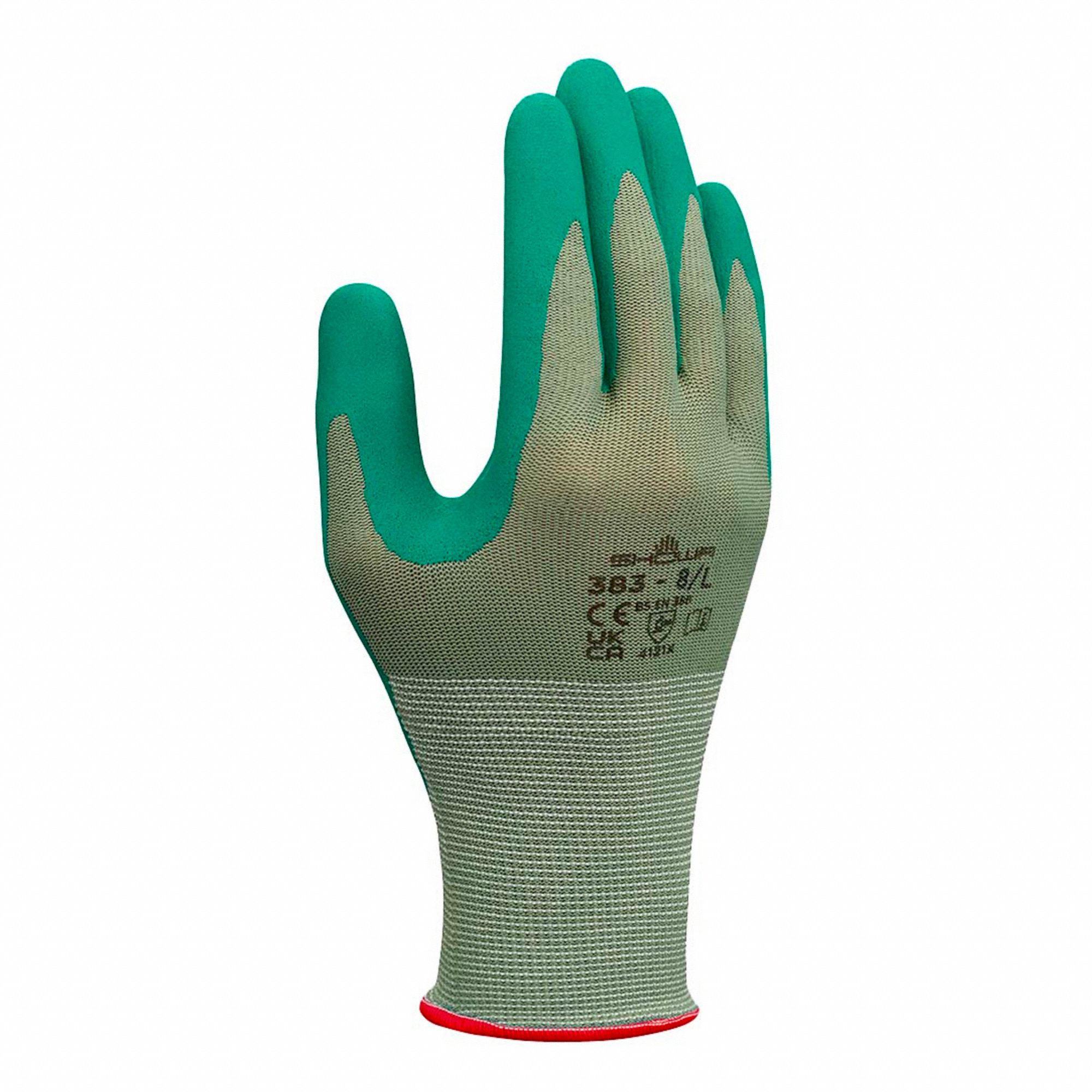KNIT GLOVES,NITRILE,FULL FINGER,M SZ,PR