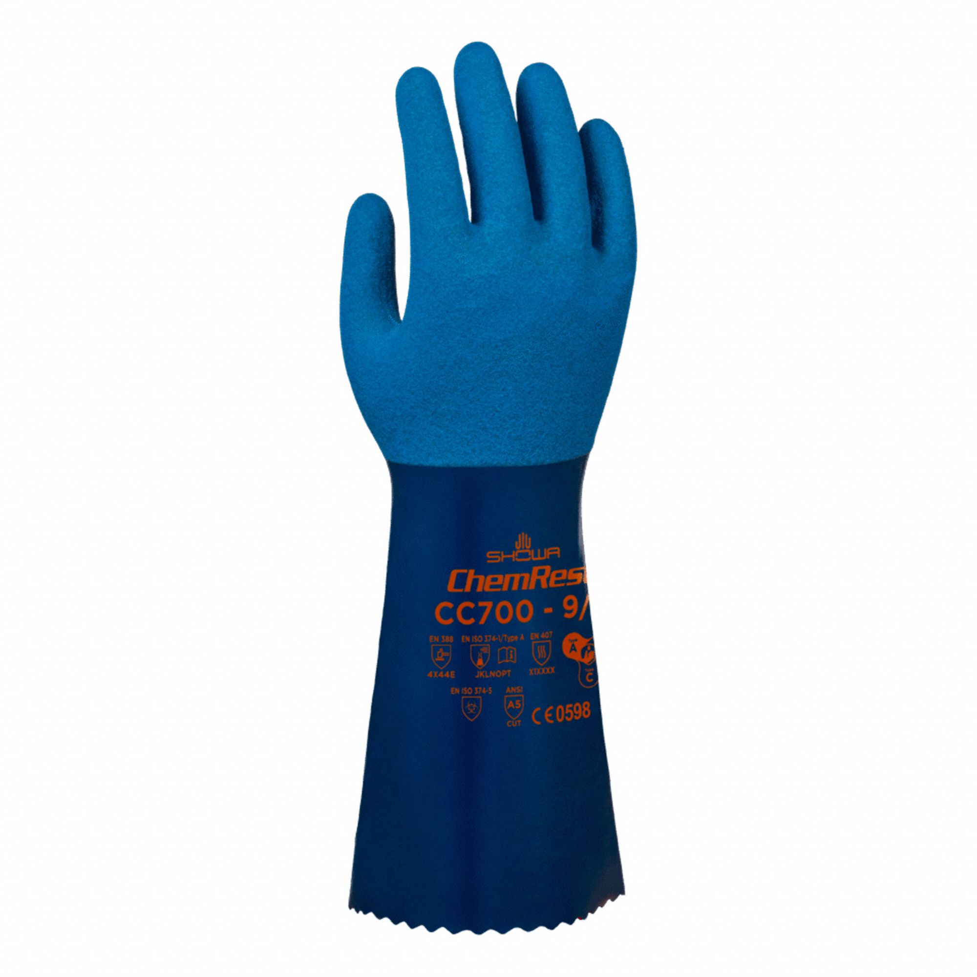 GLOVES,CUT RESISTANT,NITRILE,BLUE,XL