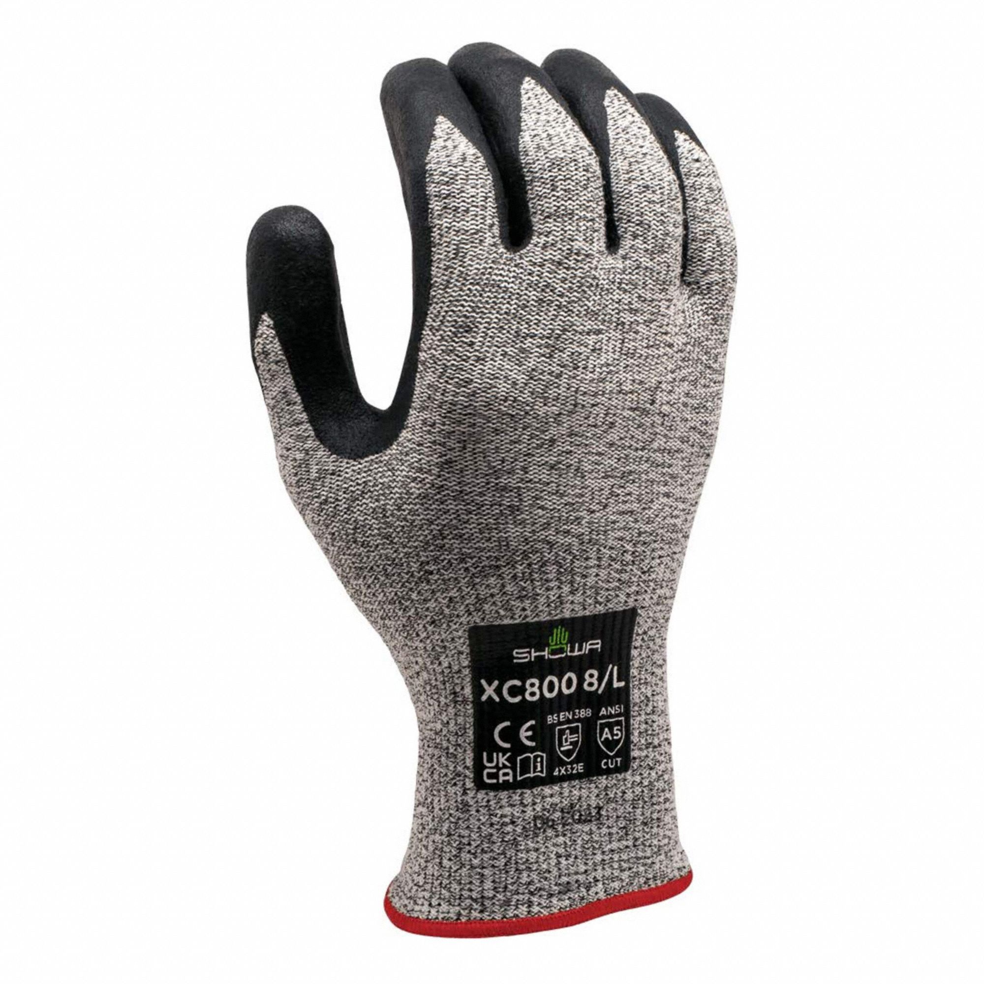 CUT-RESISTANT GLOVES,GREY,XL/9 SIZES,PR