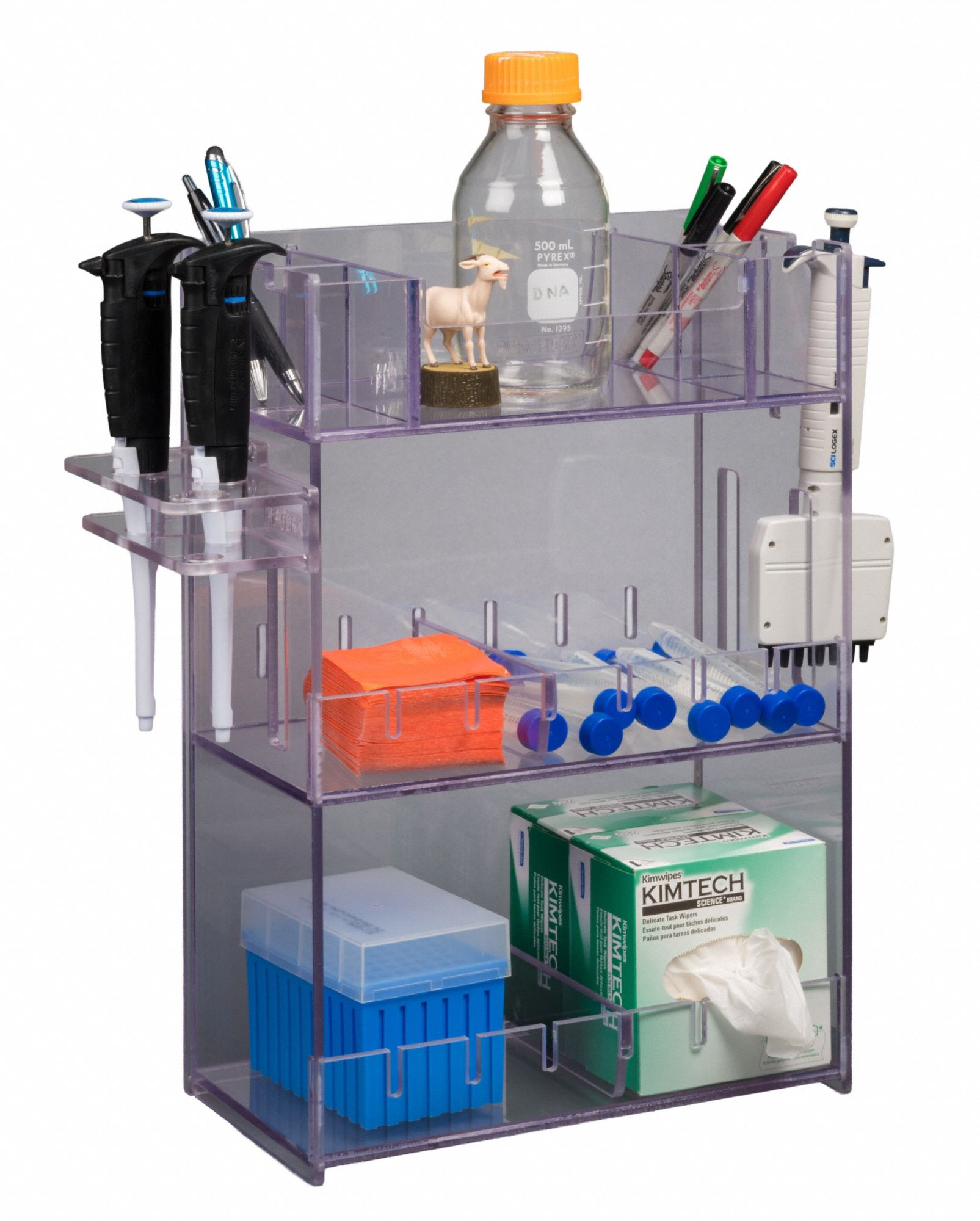 6 1/2 in Overall Wd, 18 3/8 in Overall Ht, Lab Bulk Bin - 911F79 ...