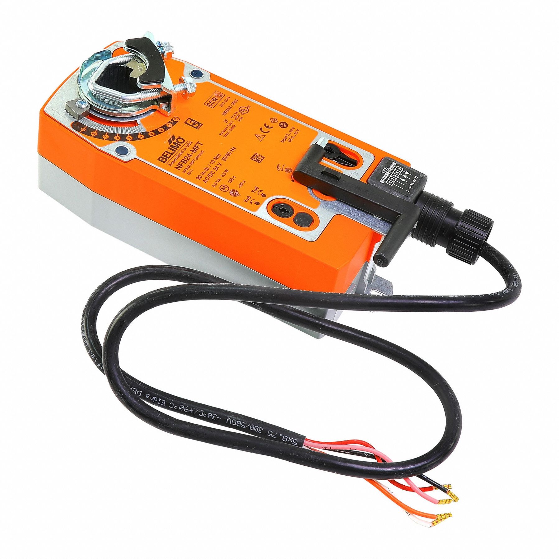 Damper Actuator: Dampers, Multi-Functional Technology (MFT), Spring Return, 90 in-lb, 24V AC/DC