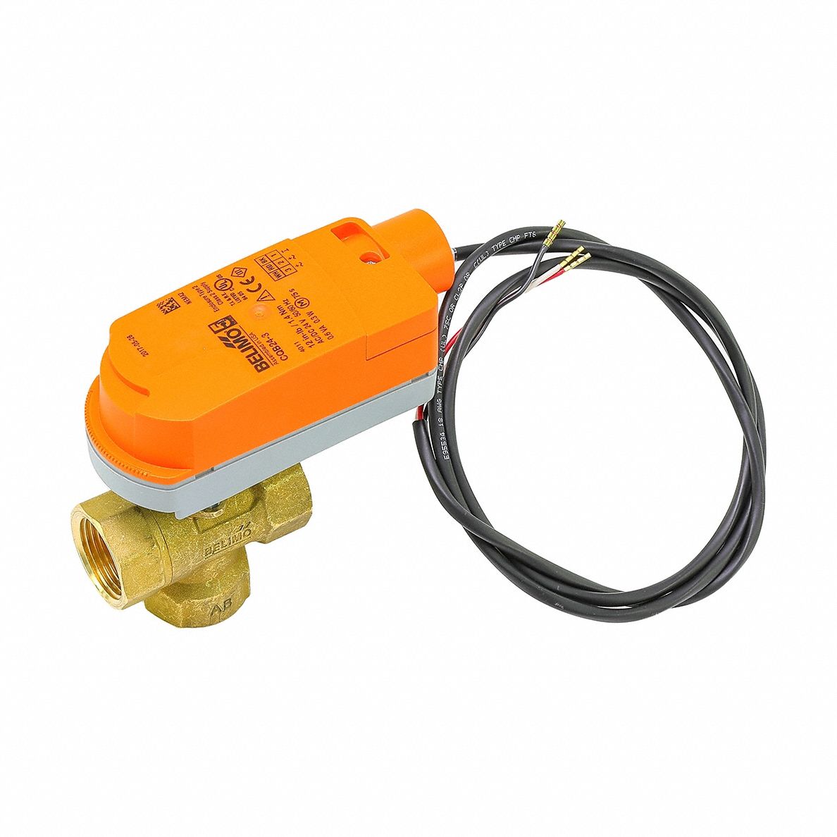 Zone Valve: 4.6 Cv Flow Rate, 3-Way, 3/4 in Female NPT, Non-Spring Return, Floating Signal, Electric