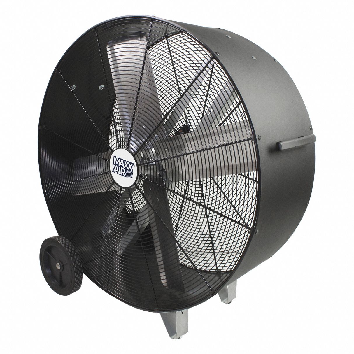 High Velocity Industrial Fan: Drum Fan, 36 in Blade Dia, 2 Speeds, 6, 300/9, 000 cfm, 120V AC