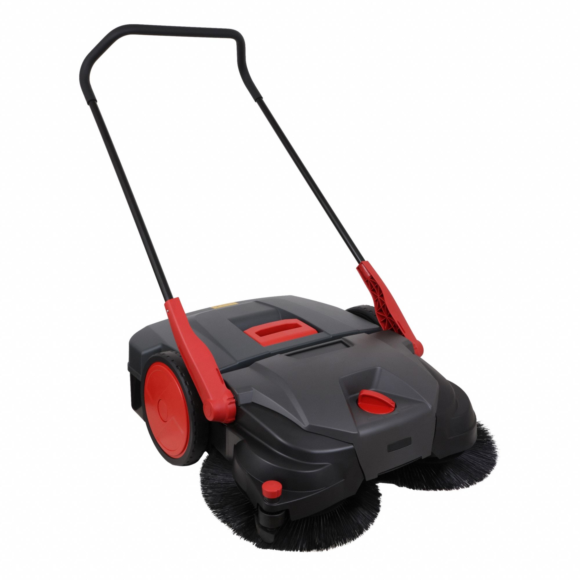 Walk-Behind Sweeper: 31 in Cleaning Path Wd, Manual, Triple Brush, Polyethylene