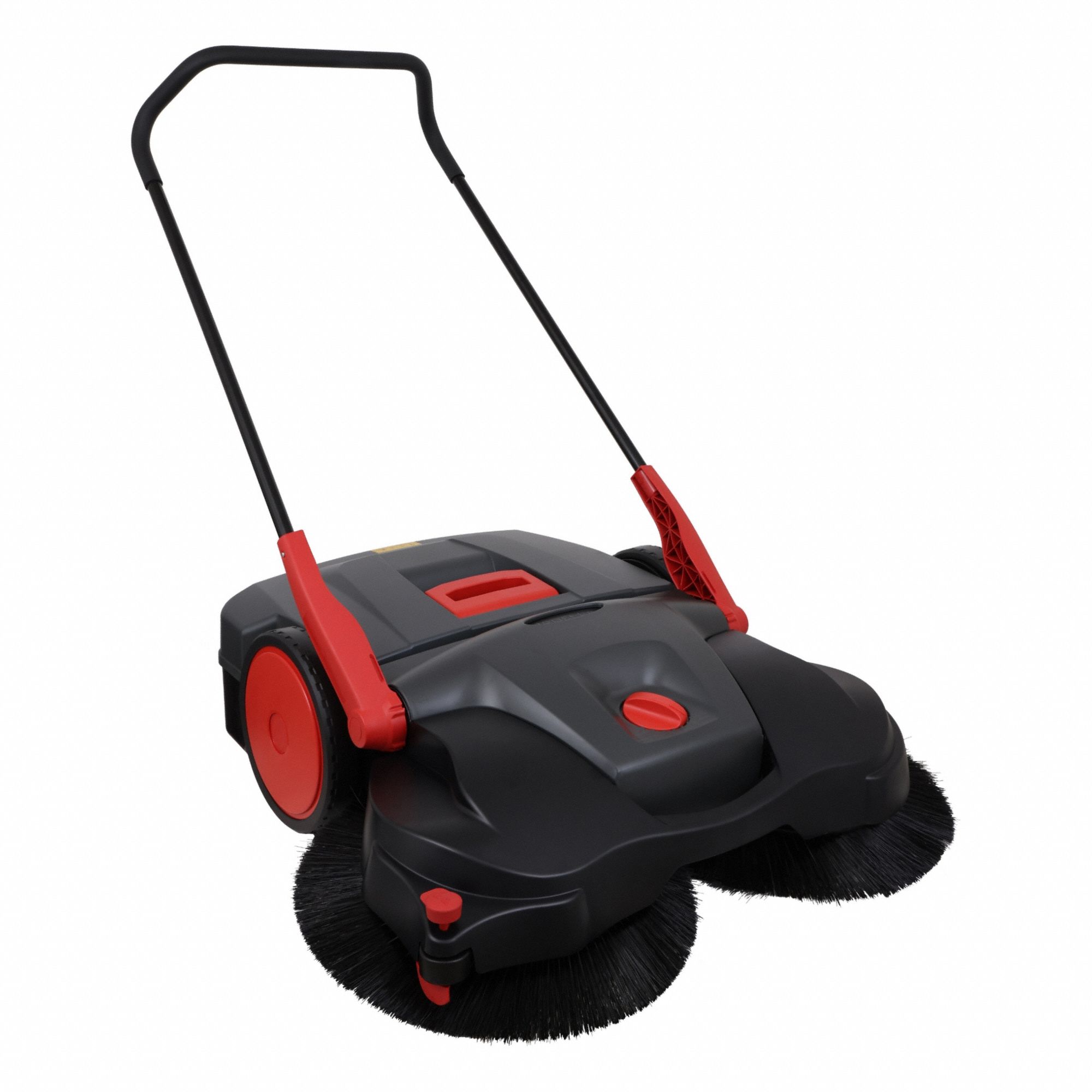 Walk-Behind Sweeper: 38 in Cleaning Path Wd, Manual, Triple Brush, Polyethylene