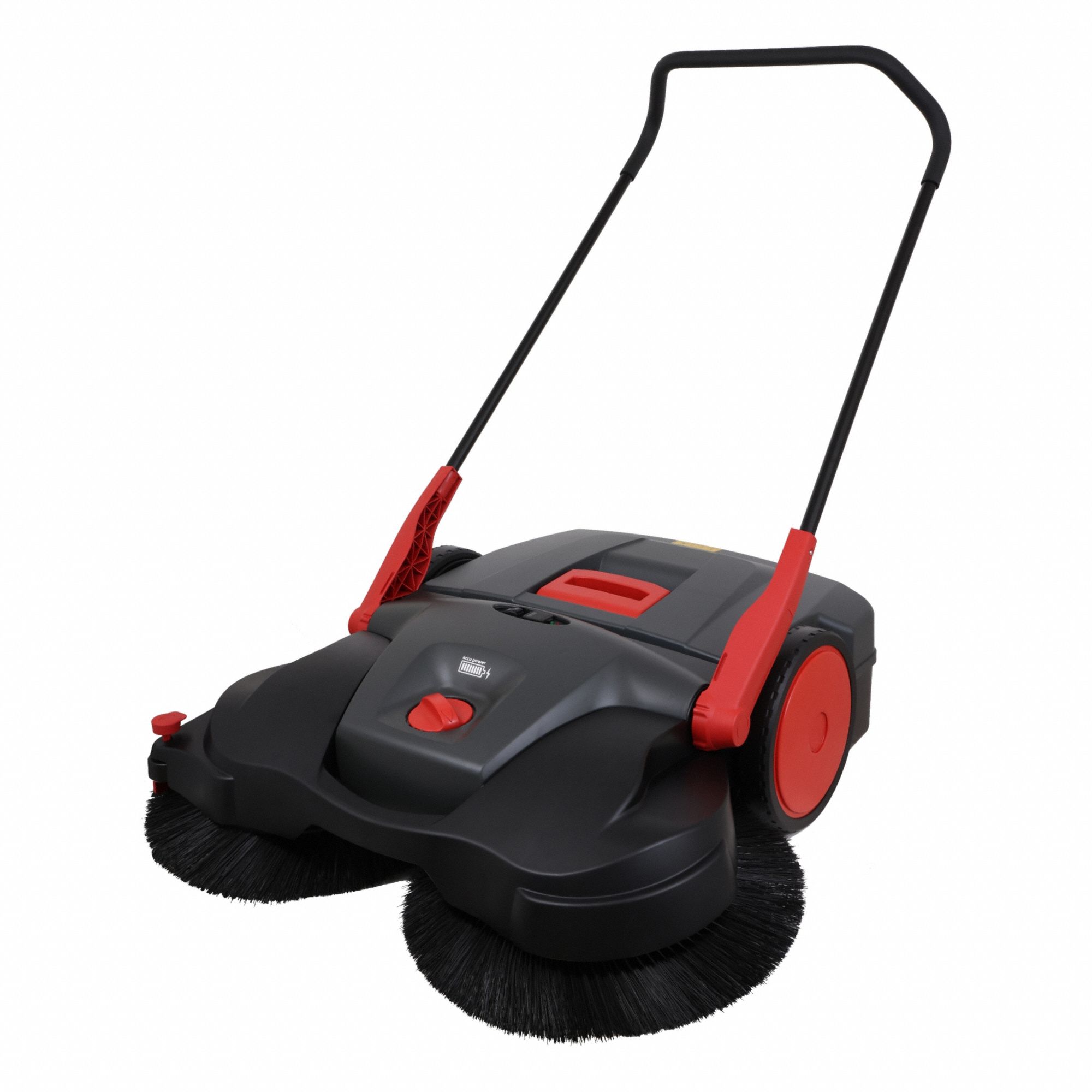 Walk-Behind Sweeper: 38 in Cleaning Path Wd, Battery-Operated, Triple Brush
