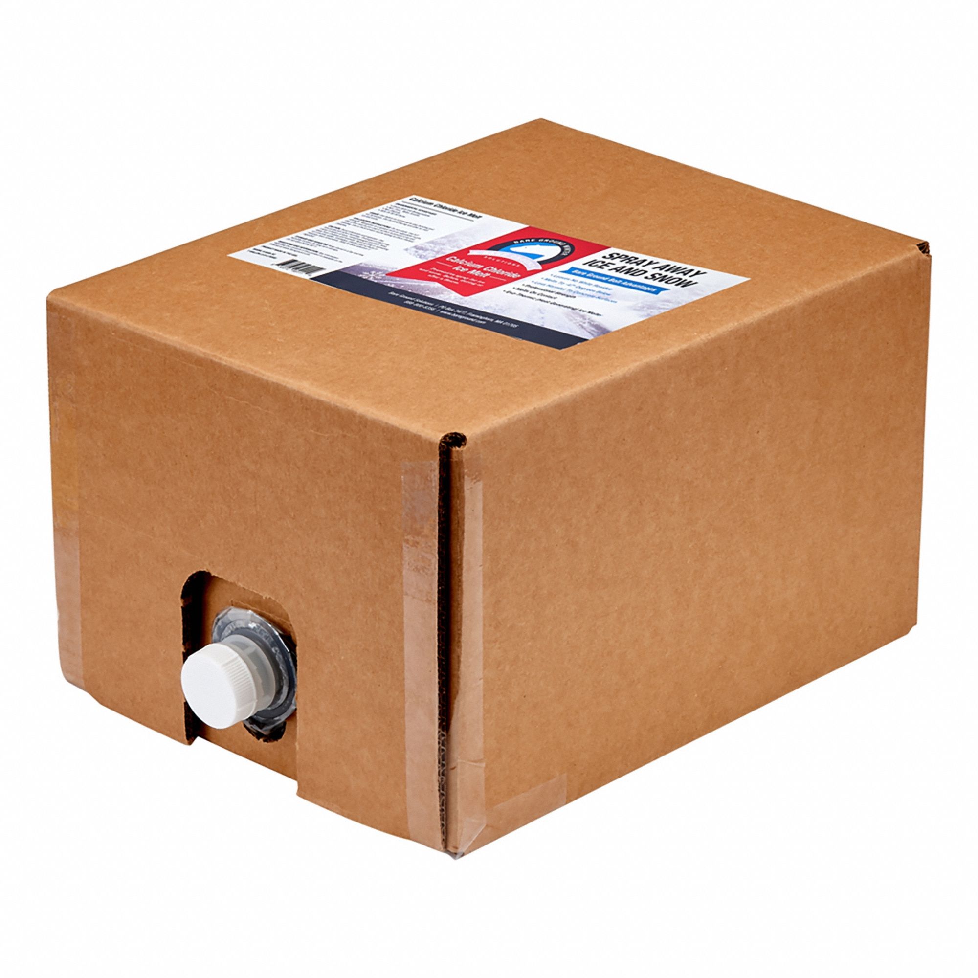 Ice Melt: Contains Calcium Chloride, -20°F Lowest Effective Temp, Pouch, 48 lb Wt