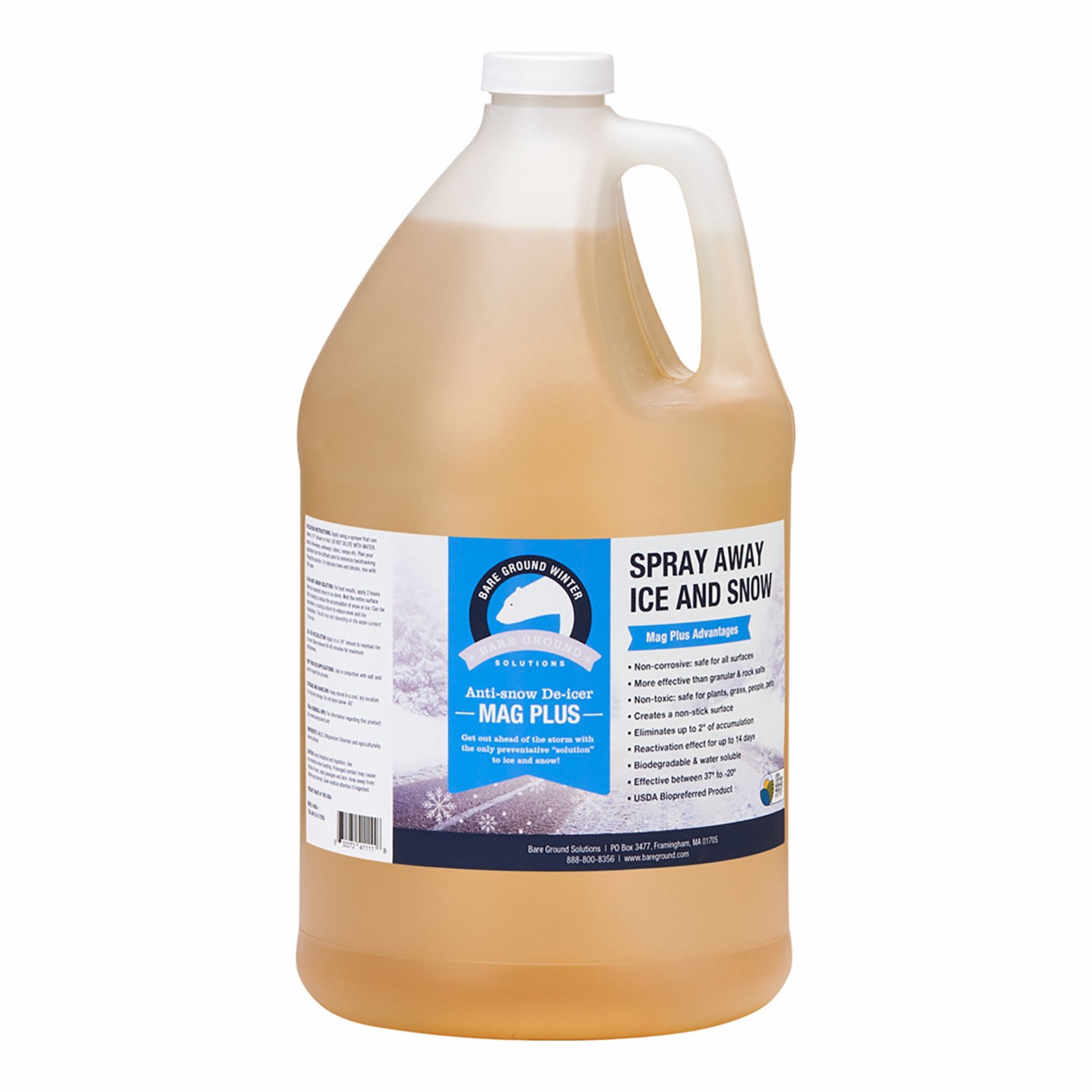 Ice Melt: Does not contain Calcium Chloride or CMA, Shaker Jug, 12 lb Wt