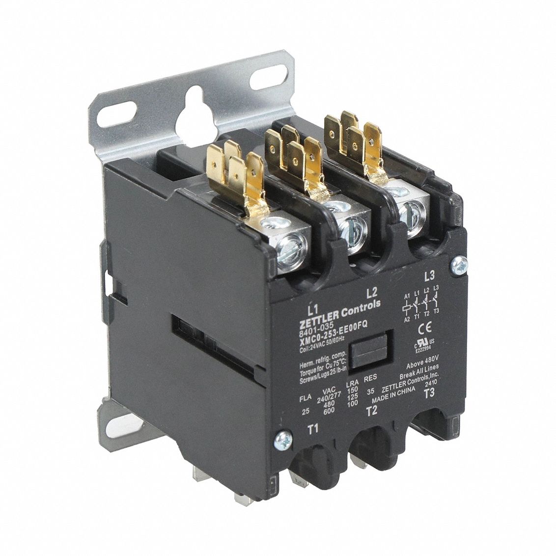 Contactor 3 Pole 24v 35amp Grainger