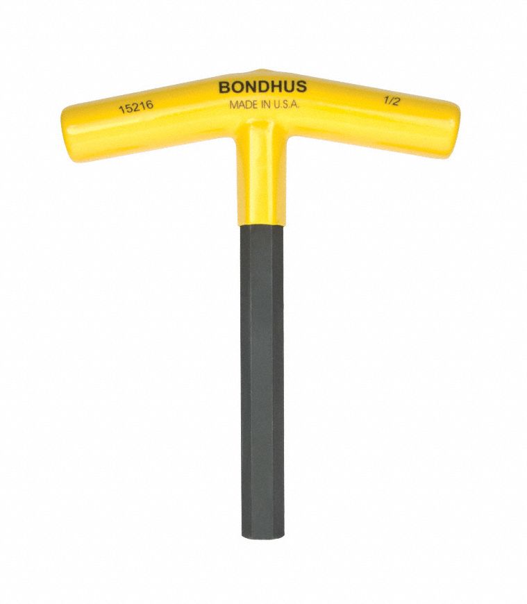 HEX T-HANDLE 1/2IN 6 IN LONG