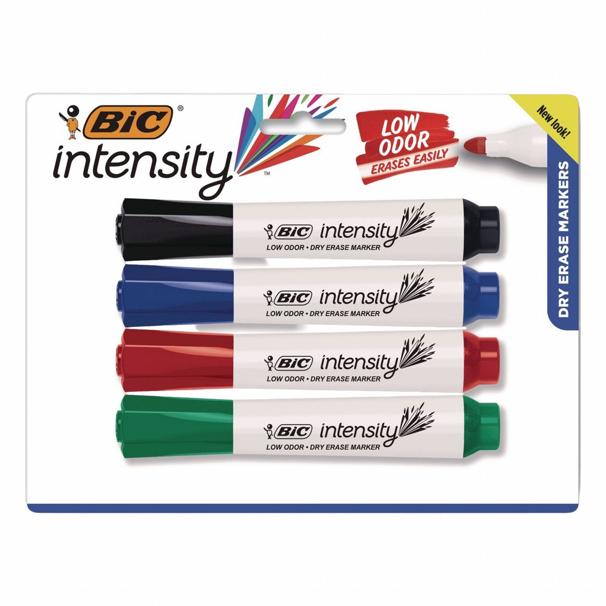 Dry Erase Marker Set, Chisel, PK4