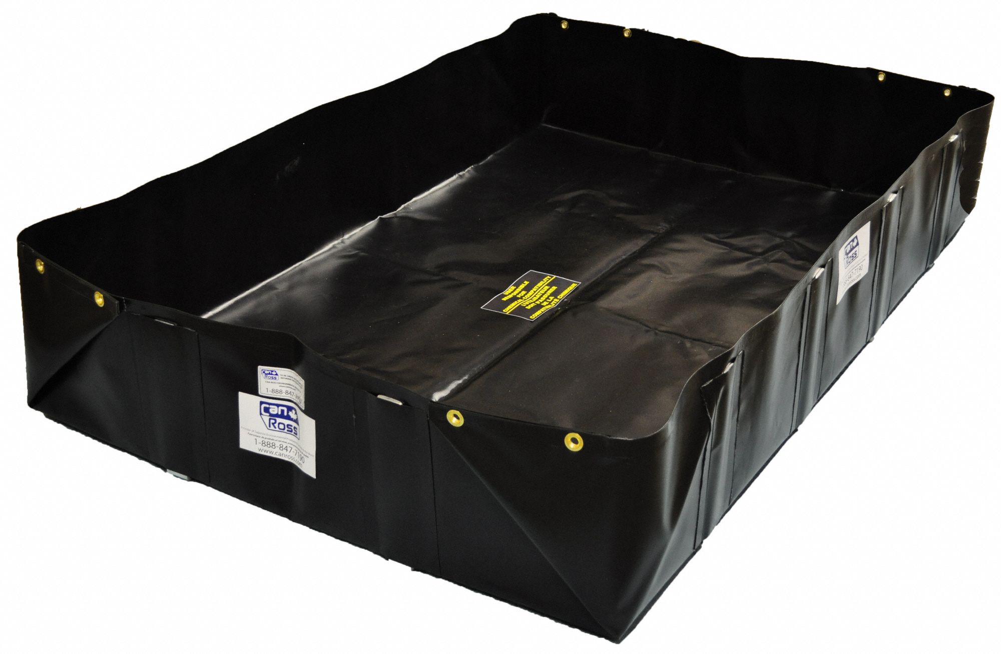 SPILL BERM, XR-5 MATERIAL, BLACK, 6 FT LENGTH, 4 IN WIDTH, INDOOR/OUTDOOR USE