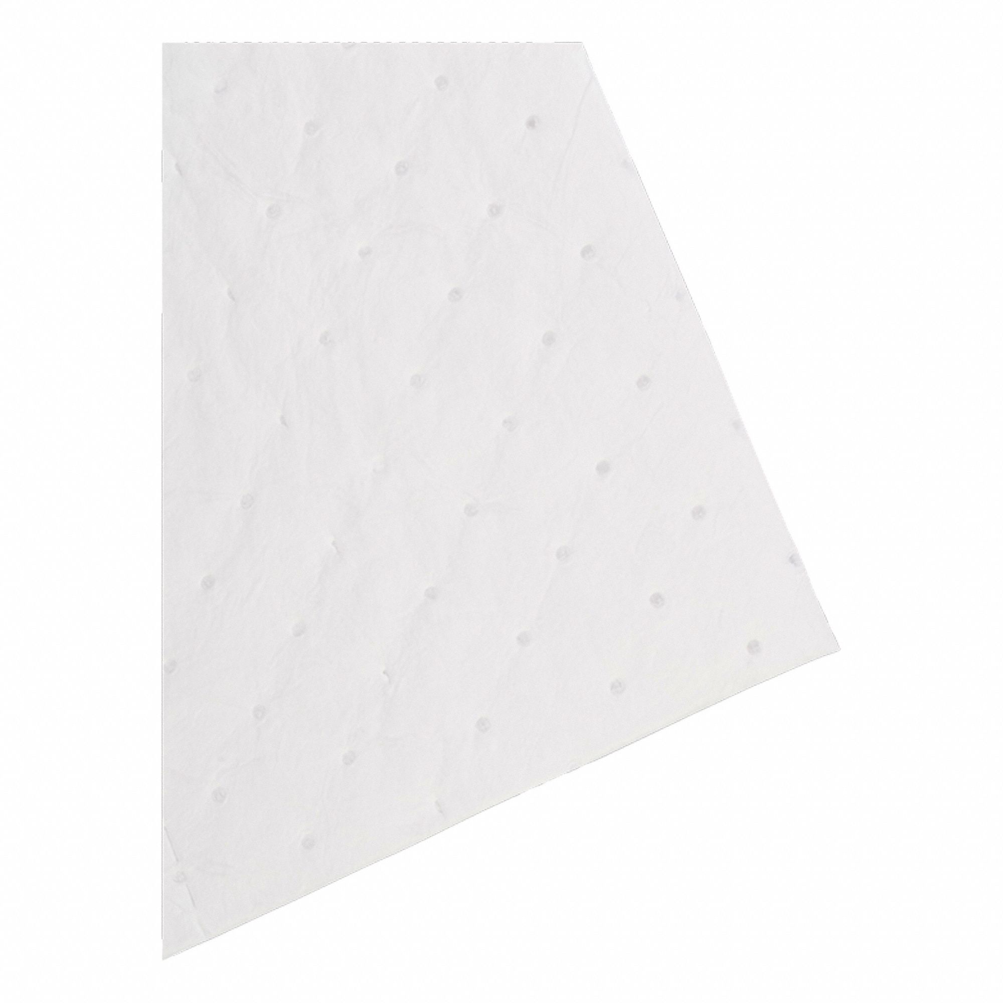 TAMPON DW ABSORBANT, ABSORBE LES LIQUIDES À BASE D'HUILE, SÉRIE MRO PLUS, LARGEUR 17 PO, LONGUEUR 38 PO, BLANC